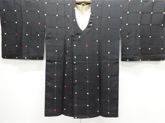 枡模様道行コート